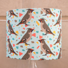 Load image into Gallery viewer, SALE 25cm Waxwing Print Table Lampshade
